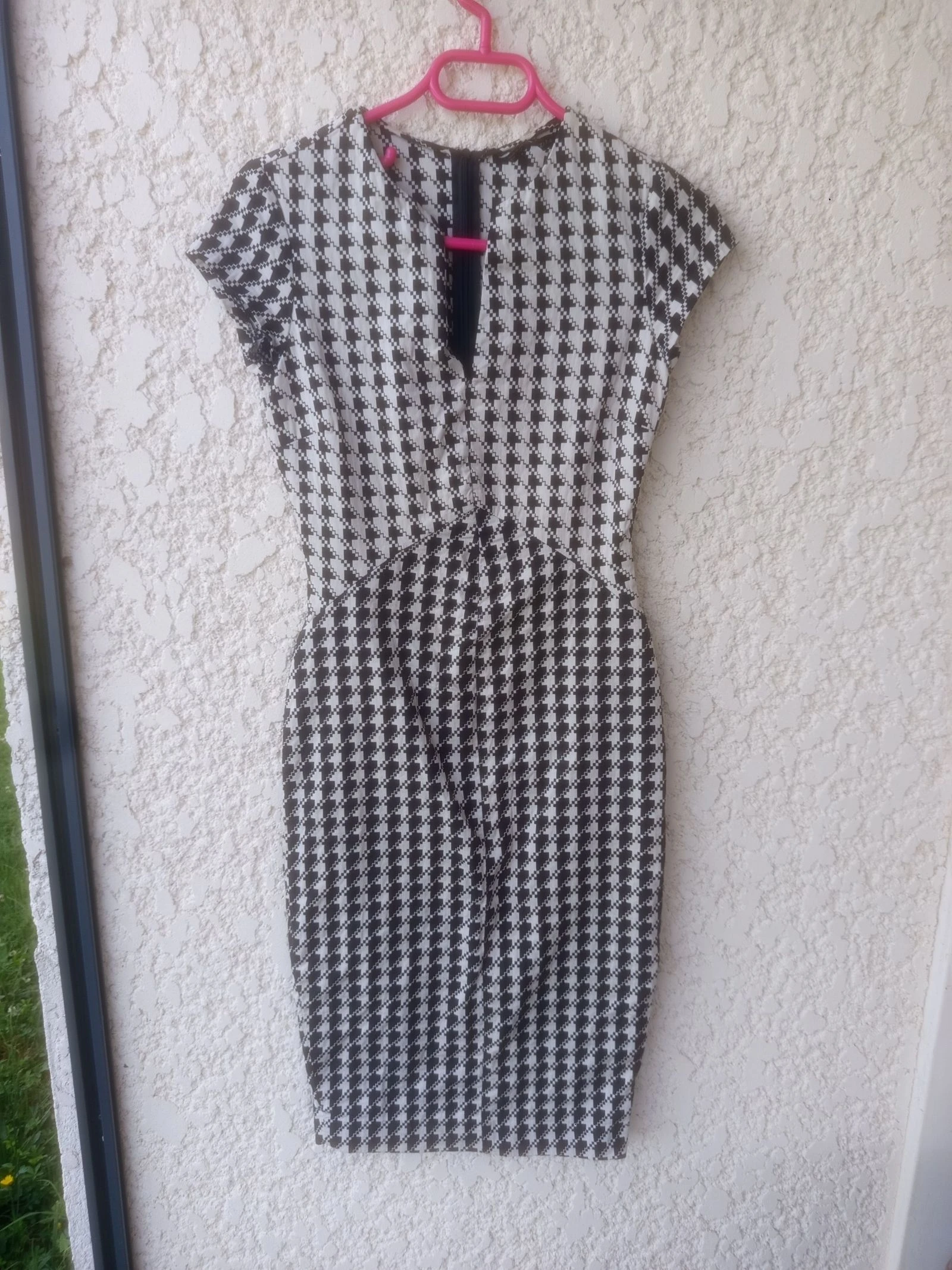 Robe marque zara motif pied de poule